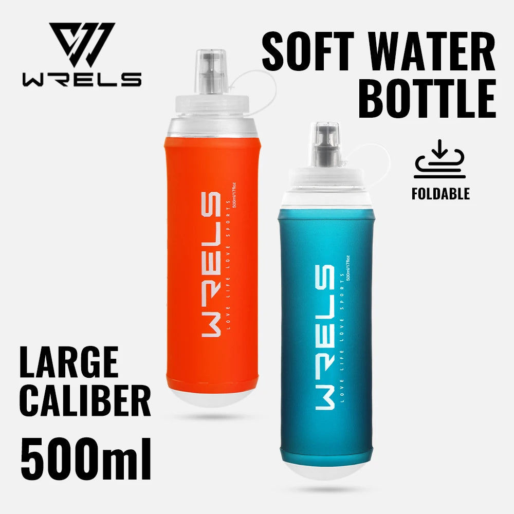 500ML Collapsible Sports Water Bottle | BPA-Free Soft Flask