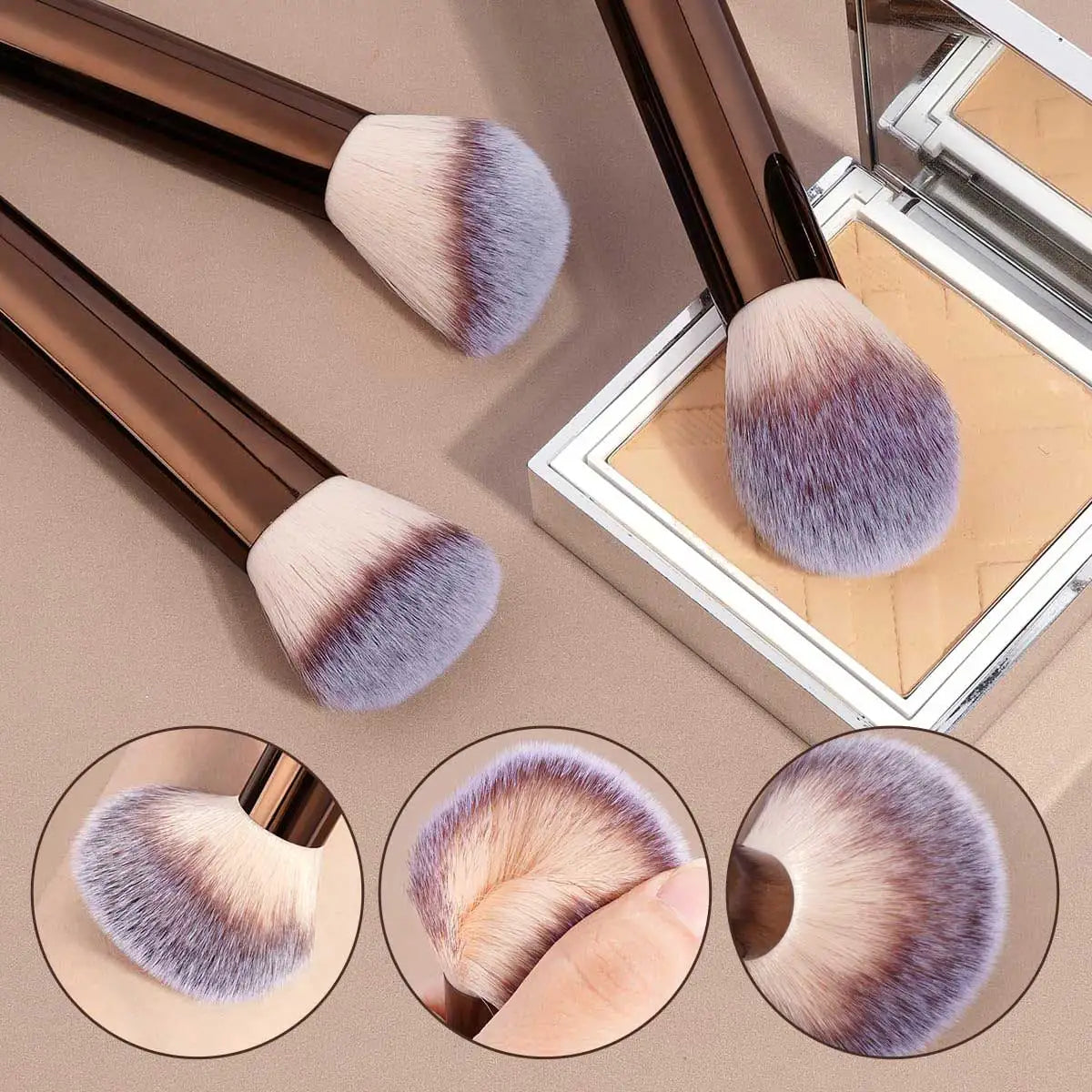 7pcs Double Sided Kabuki Makeup Brush Set | Flawless Finish