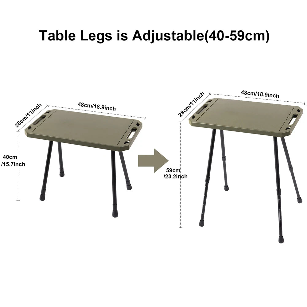Portable Folding Camping Table | Adjustable Height Outdoor Gear