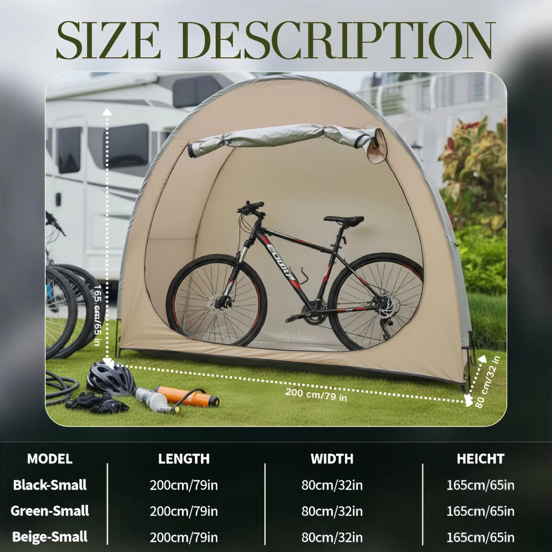 Portable Thickened Oxford Cloth Bike Shelter Tent for Outdoor Travel