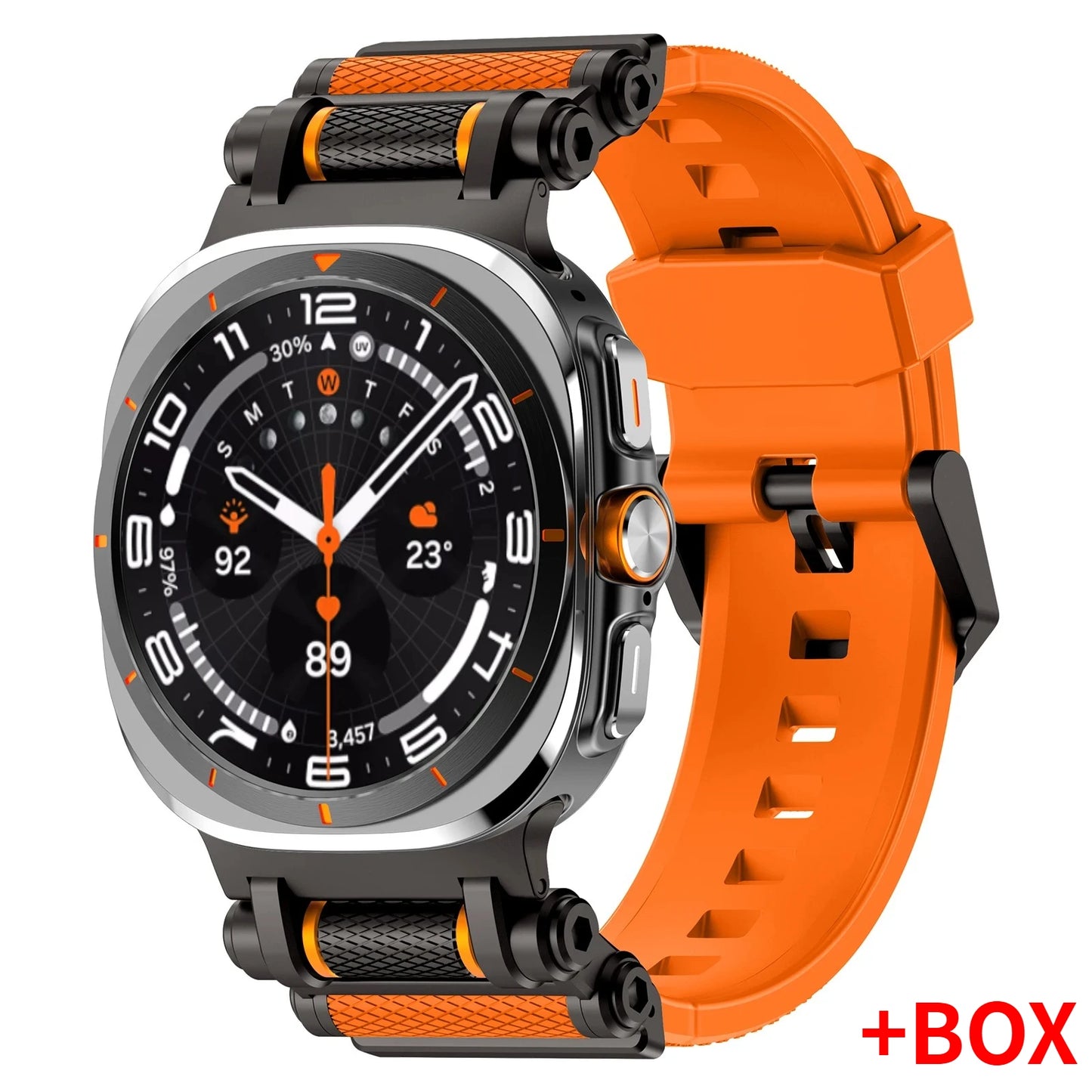 Luxury Silicone Sport Band for Galaxy Watch Ultra 47mm | No Gaps Design