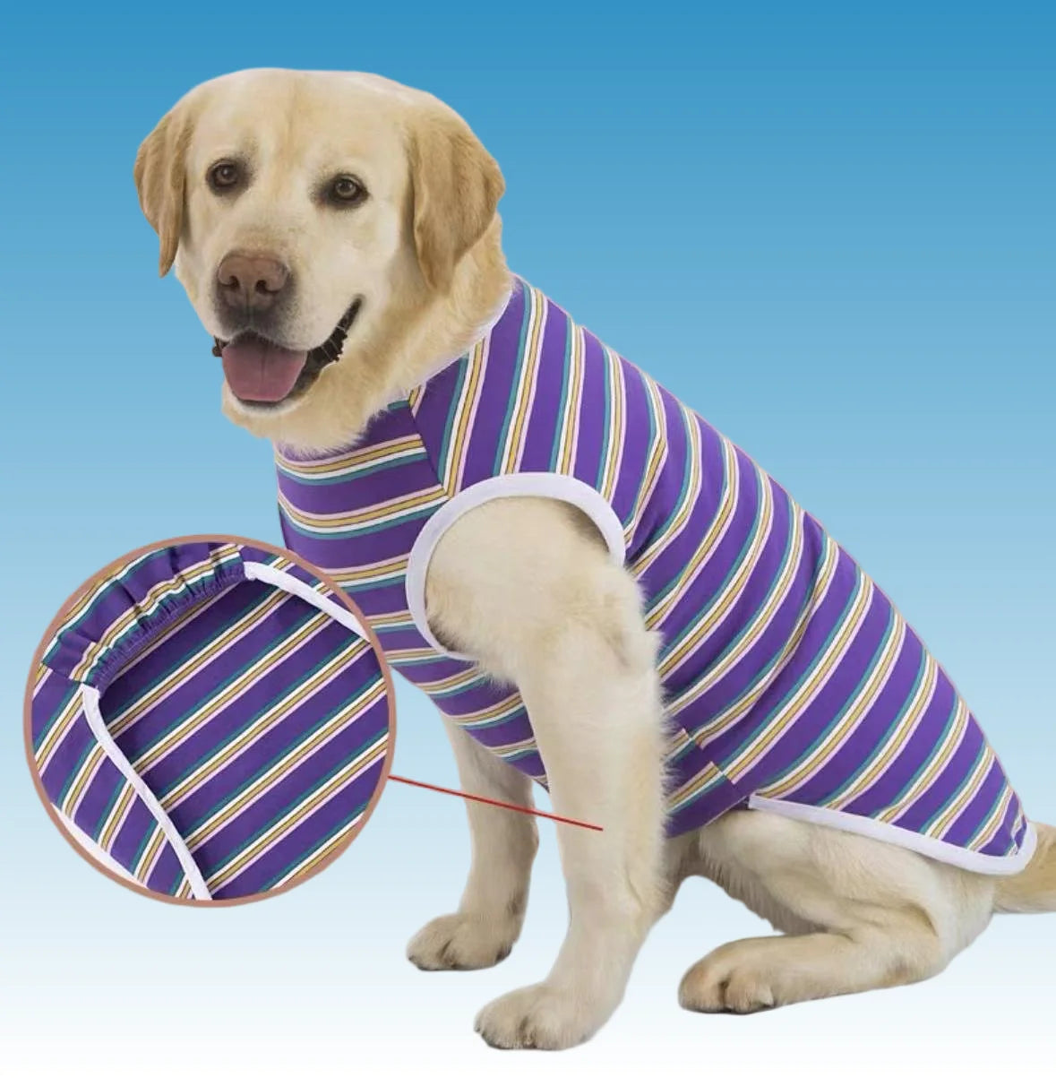 Summer Sleeveless Vest for Medium and Large Dogs | Comfortable Pet Pajamas