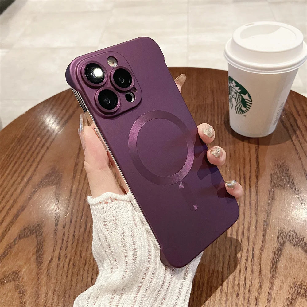 Magnetic Wireless Charging Case for iPhone | Ultra-Thin Matte Cover