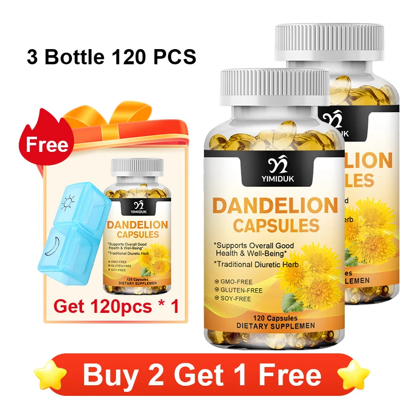 Dandelion Supplement for Liver & Kidney Health Support