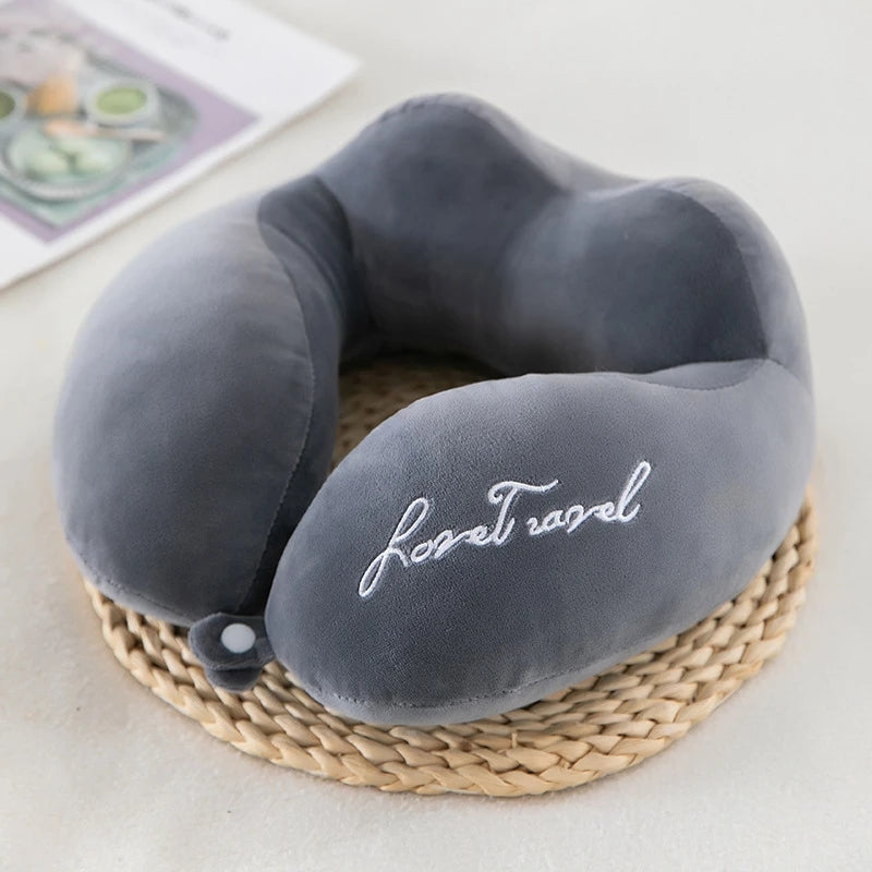 Comfortable U-Shaped Neck Pillow for Travel | Soft Support Cushion