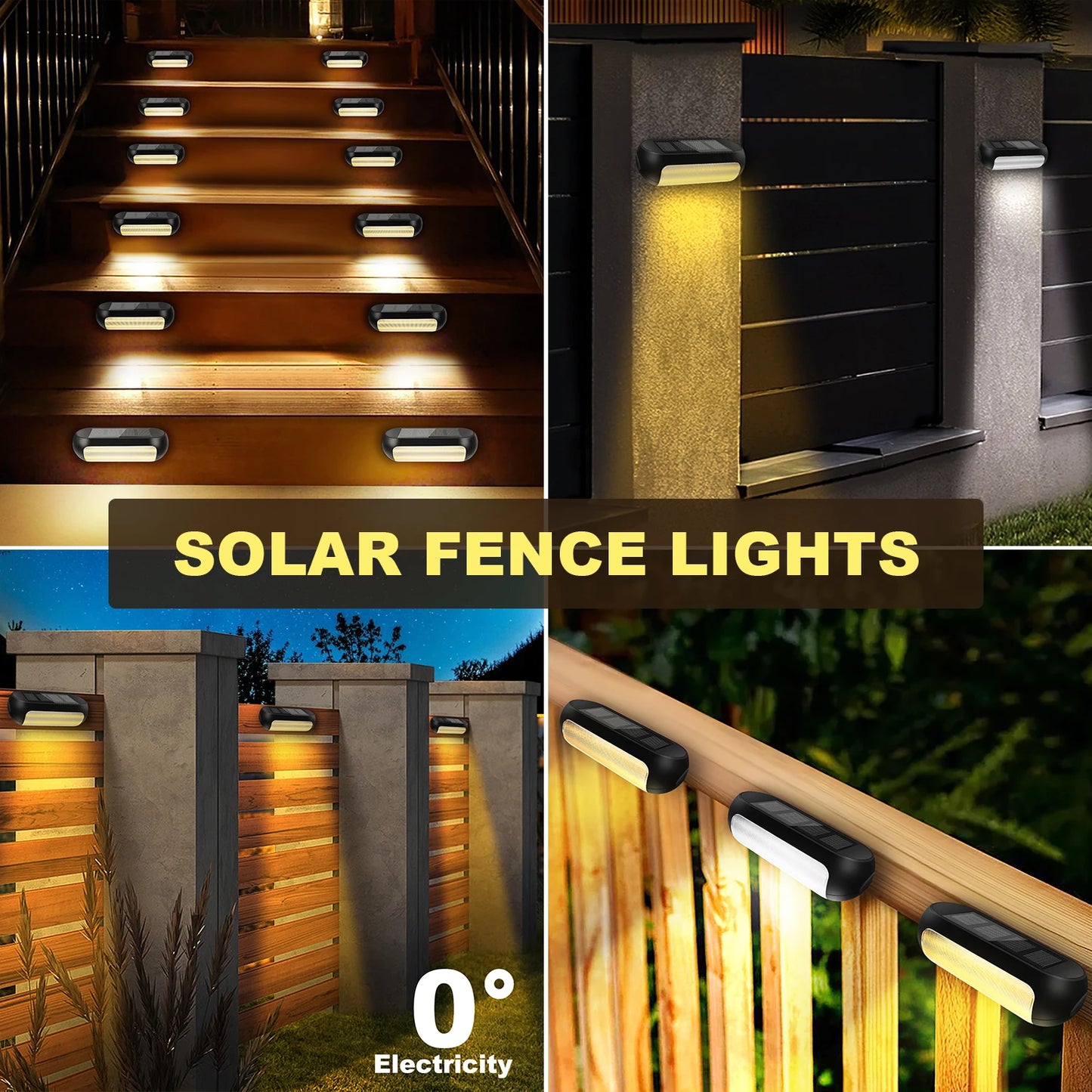 Waterproof Solar Deck Lights | LED Step Lights for Outdoor Use