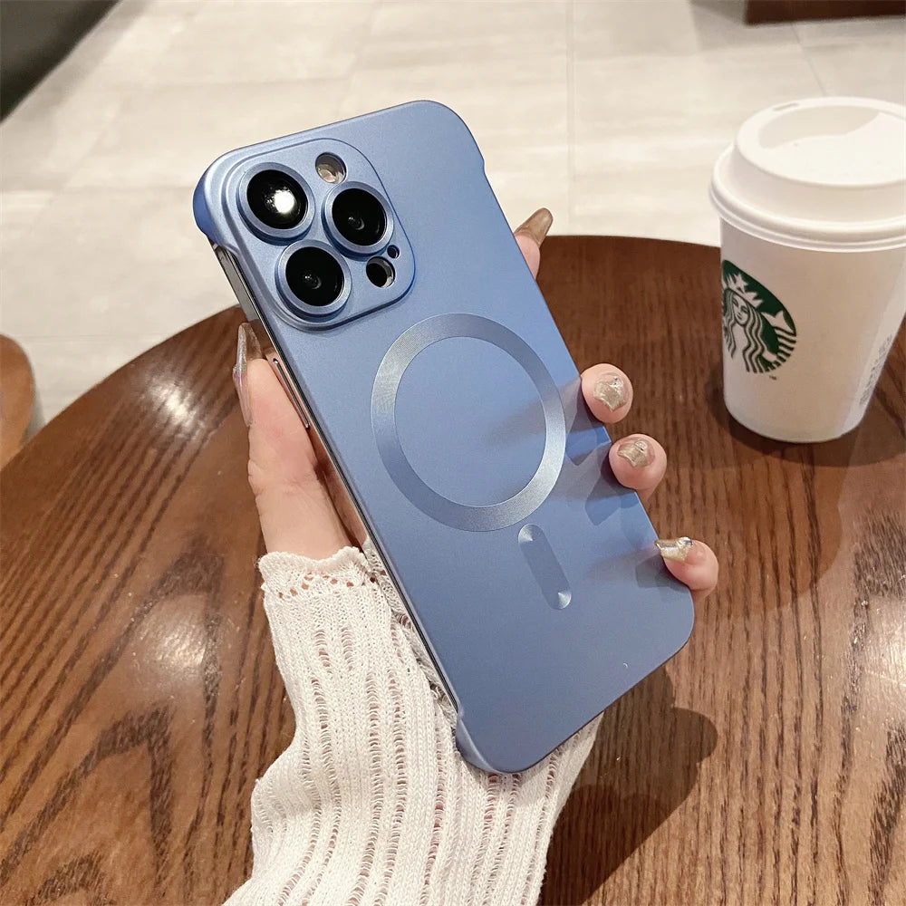 Magnetic Wireless Charging Case for iPhone | Ultra-Thin Matte Cover
