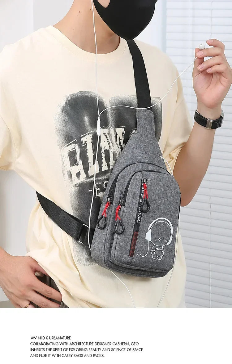 Stylish Casual Chest Bag for Men | Versatile Crossbody Backpack
