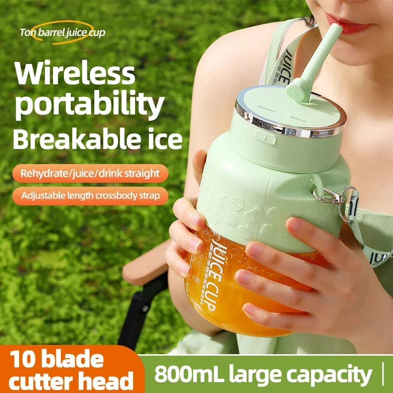 Wireless Portable Juicing Bucket | 800ml Fresh Fruit Juicer