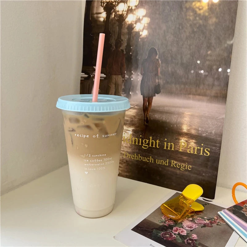Kawaii Water Bottle | Cute BPA Free Tumbler with Straw