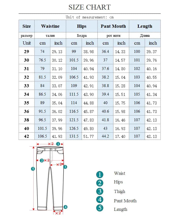 Men's Baggy Straight Wide Leg Jeans | Stylish Business Casual Pants