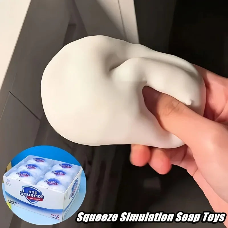 Squishy Soap Stress Relief Fidget Toy | Soft Anti-Anxiety Squeeze