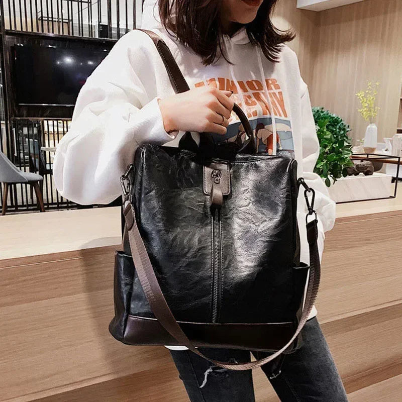 Women's Fashion Leather Backpack | Stylish Travel Bag for All Occasions