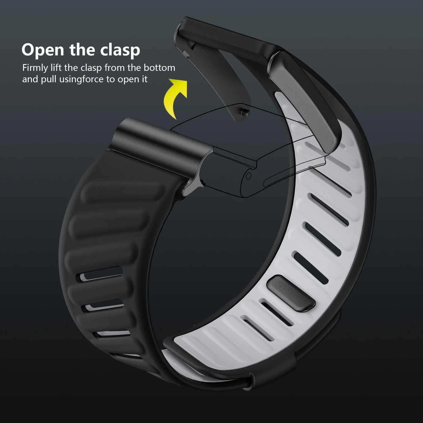 Replacement Silicone Straps for Smartwatch Bands | Unisex Design