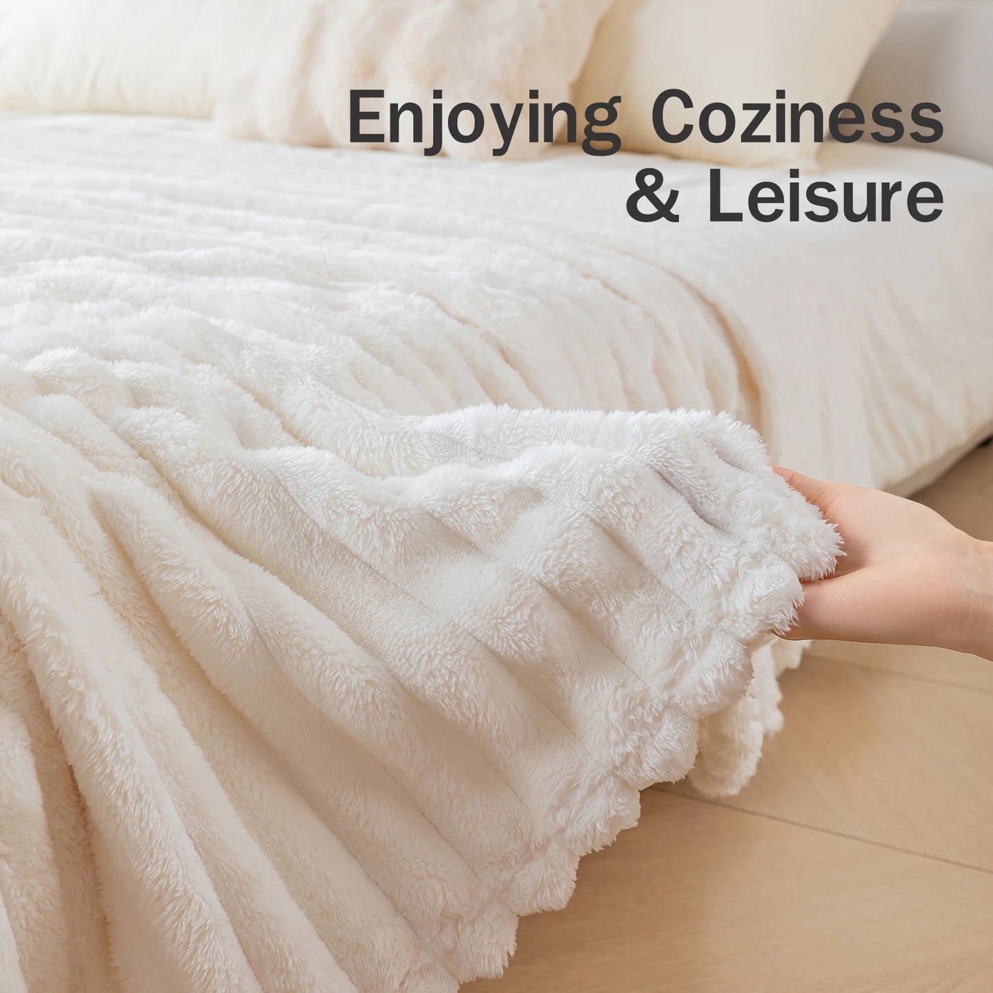 Thick Warm Flannel Blanket | Cozy Fleece Throw for All Seasons