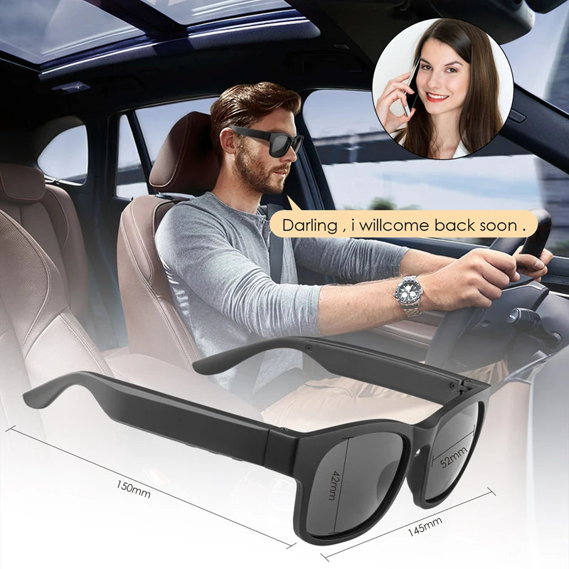 Smart Bluetooth 5.0 Sunglasses - Stylish Wireless Headset
