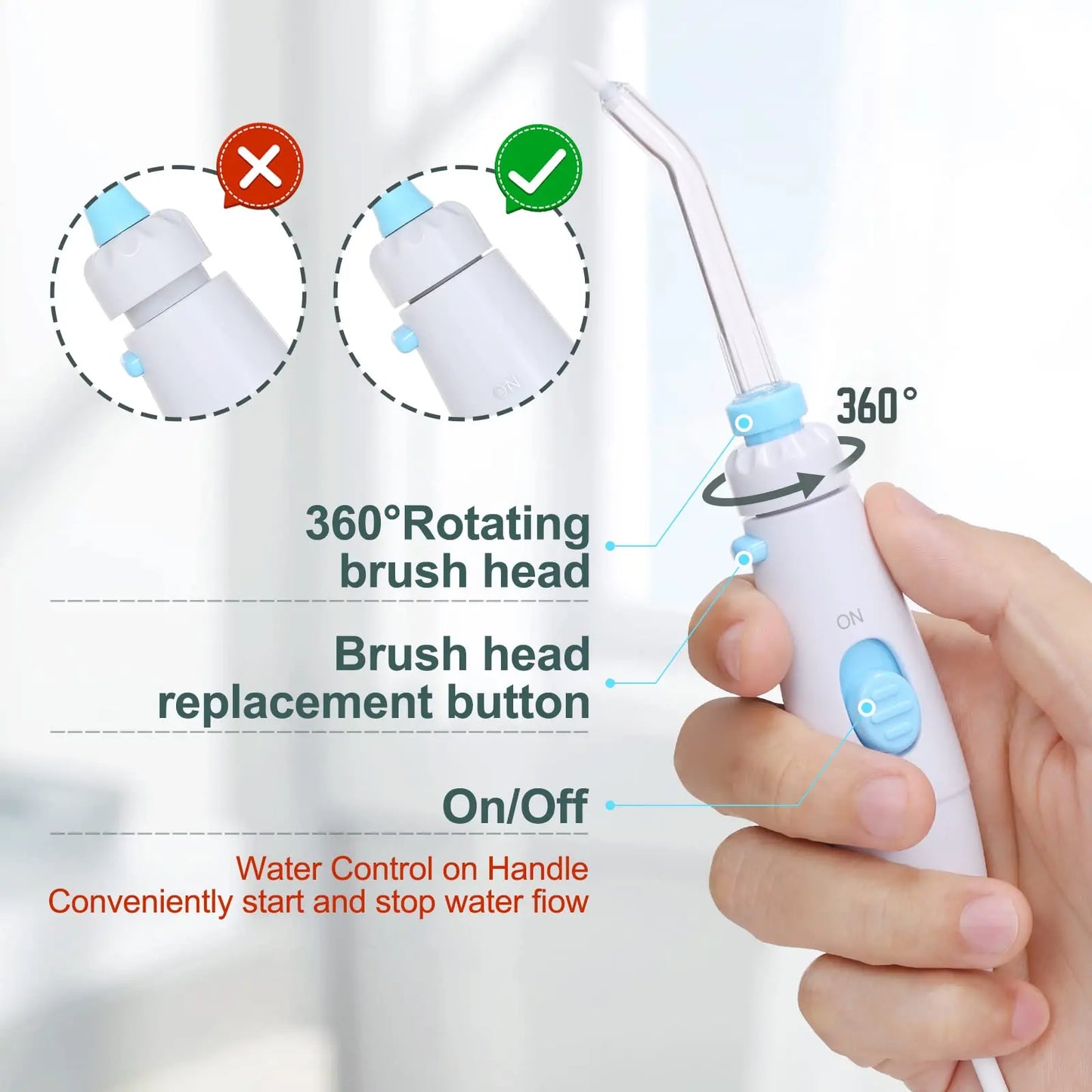Power Dental Water Flosser | 600ml Family Oral Care Device