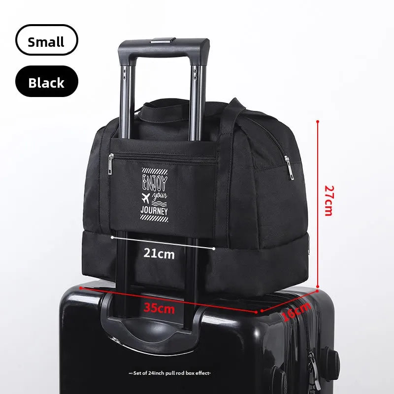 Double-Layer Waterproof Travel Bag for Gym & Swimming