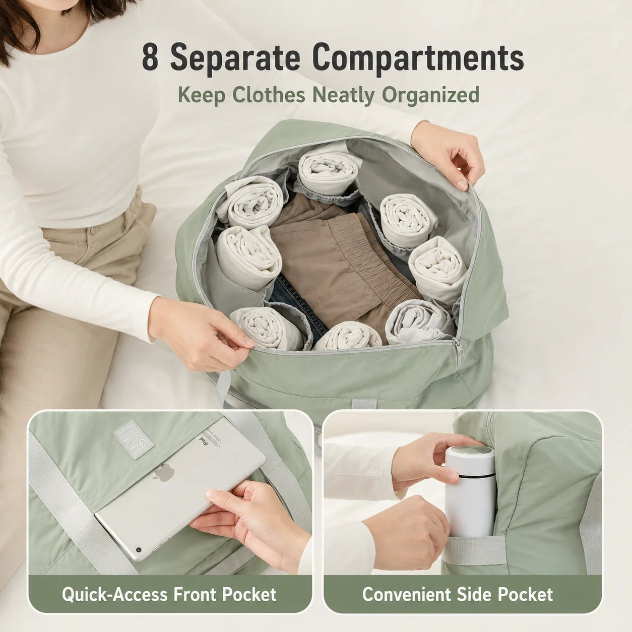 Waterproof Foldable Travel Duffle Bag | Large Capacity & Versatile