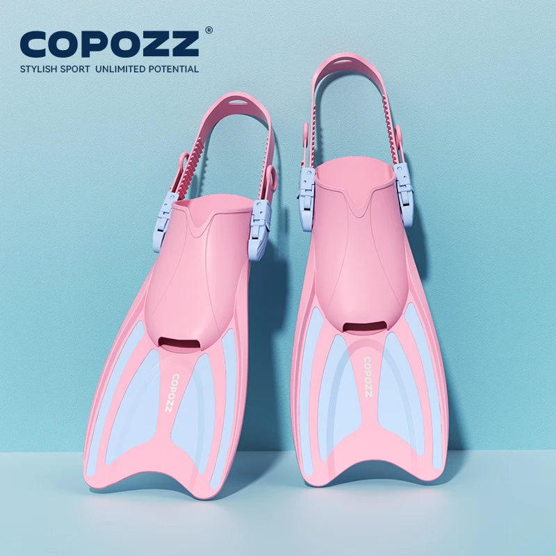 Adjustable Length Snorkel Fins for Kids | Diving Fins for Water Fun