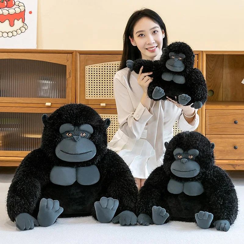 Giant Stuffed Monkey Plush Toy | Fuzzy Soft Gorilla Doll