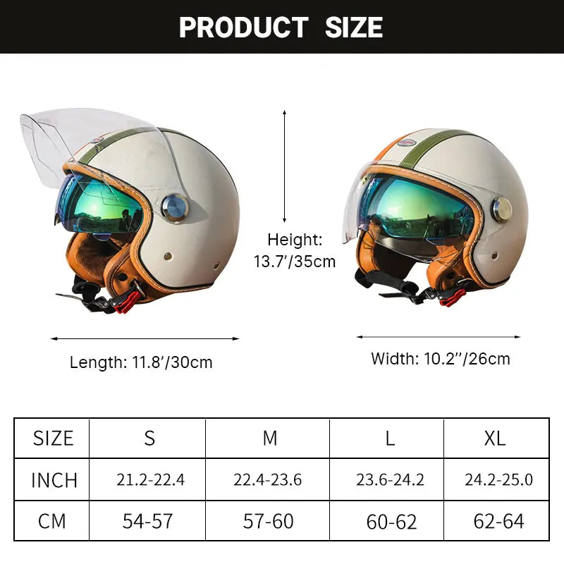 Stylish Yellow Leopard Print Open Face Motorcycle Helmet