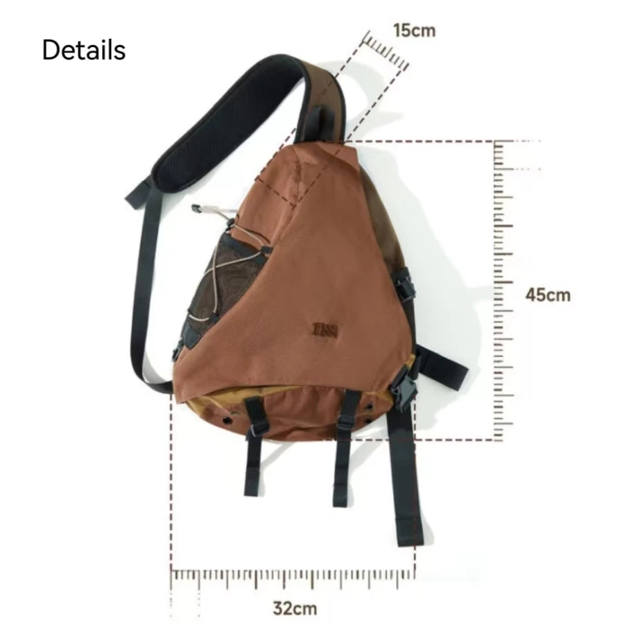 Trendy Portable Nylon Crossbody Bag for Travel & Sports