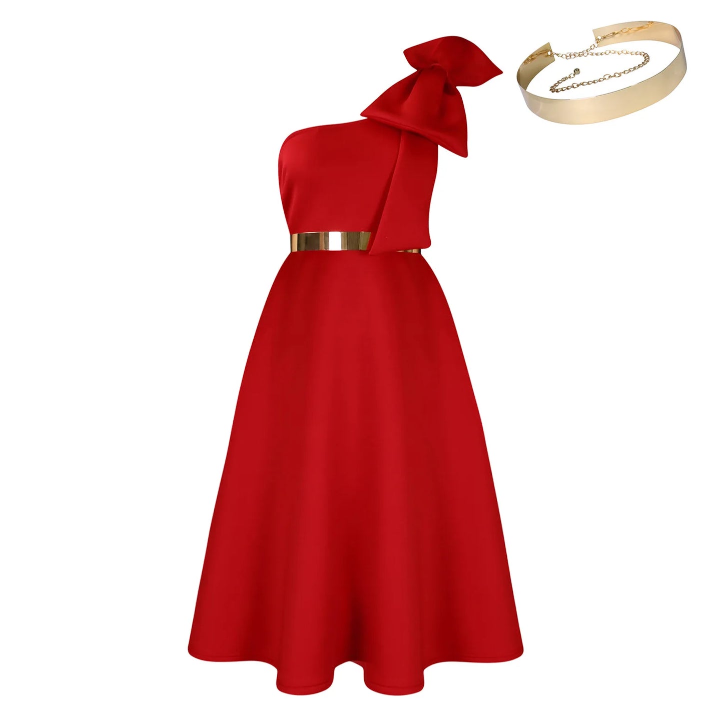 Elegant One Shoulder Dress for Women | Luxurious Summer Fashion
