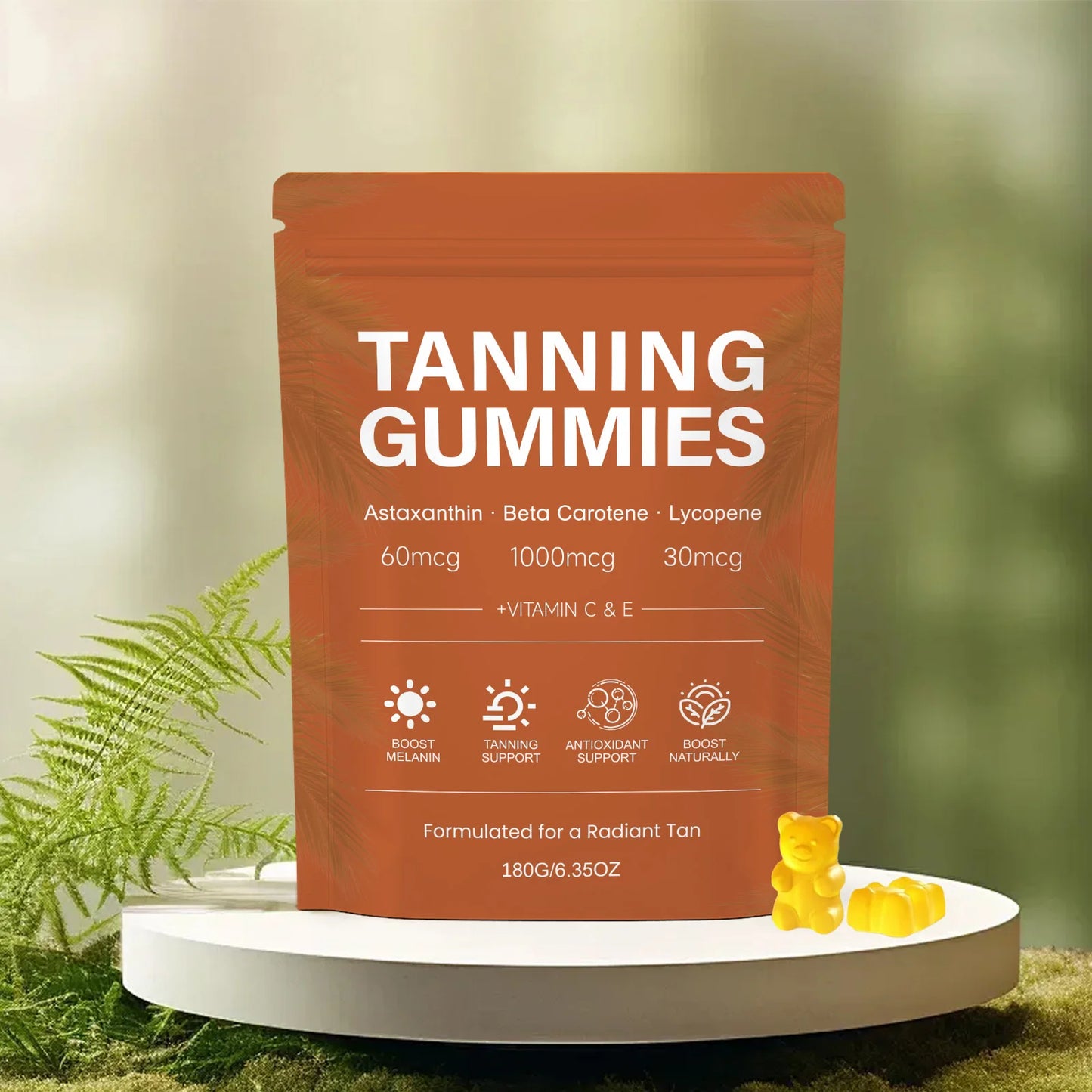 Melanin Tanning Gummies | Antioxidant Support for Outdoor Fun