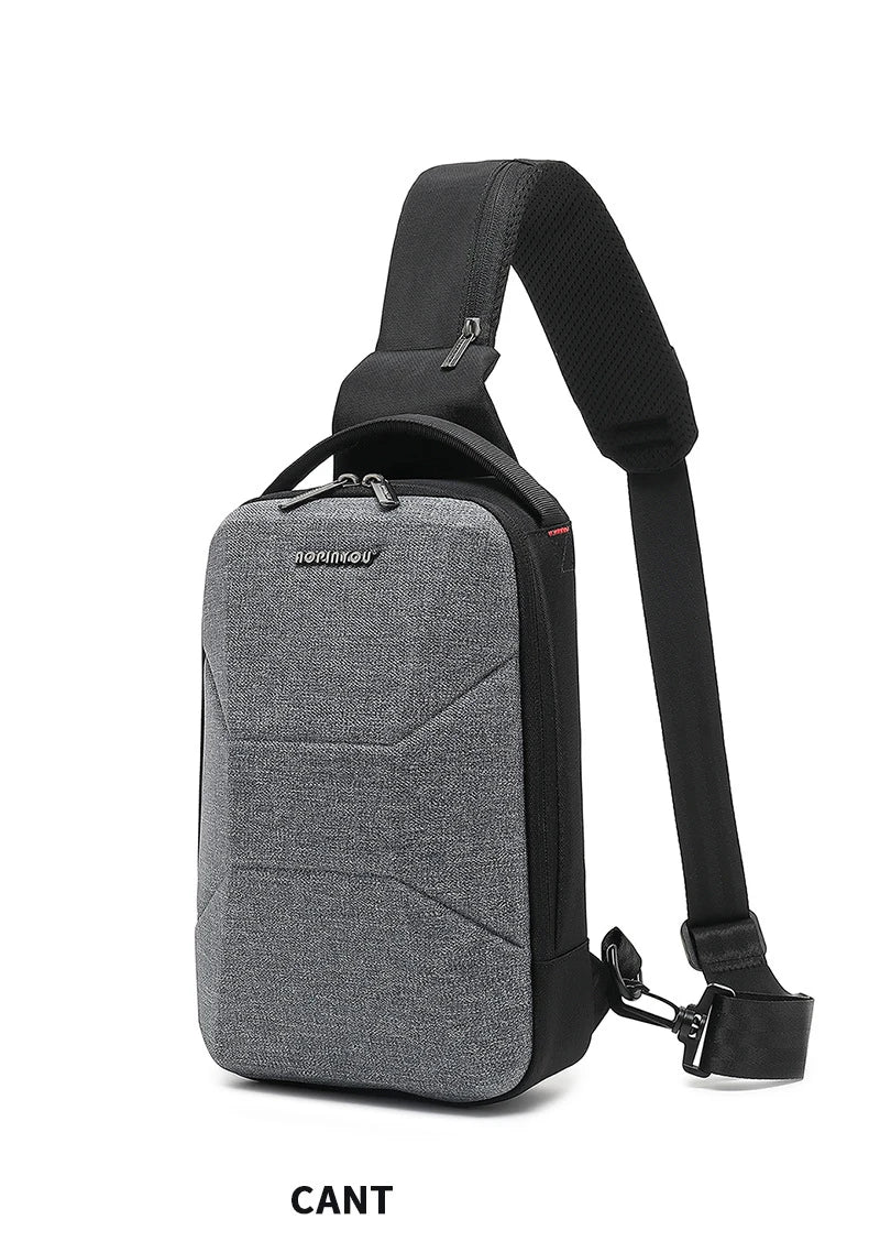 Men's Waterproof Chest Bag with USB Port | Stylish & Lightweight