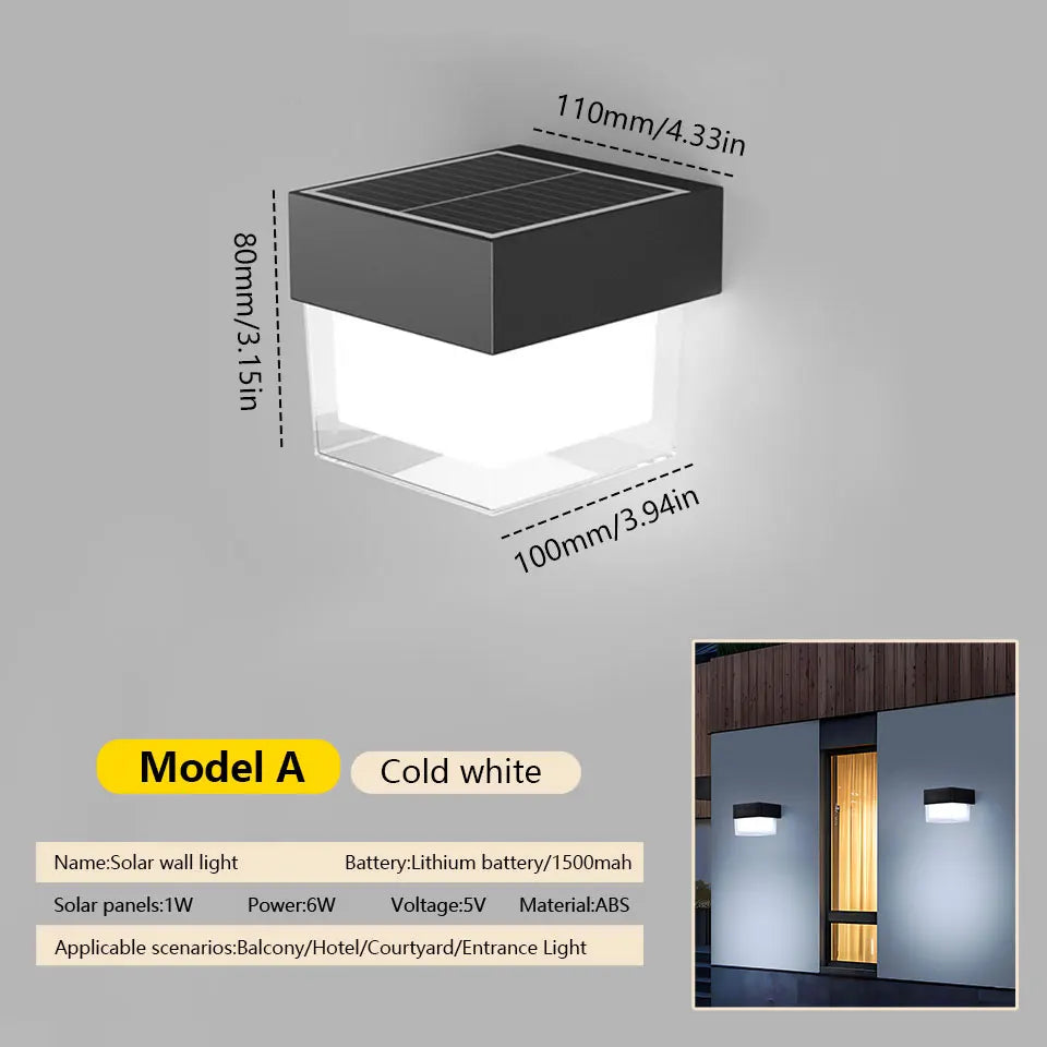 LED Solar Wall Light | Eco-Friendly Outdoor Lighting Solution