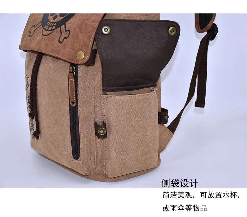 Large Capacity Cartoon Anime Canvas Backpack | Perfect for Fans
