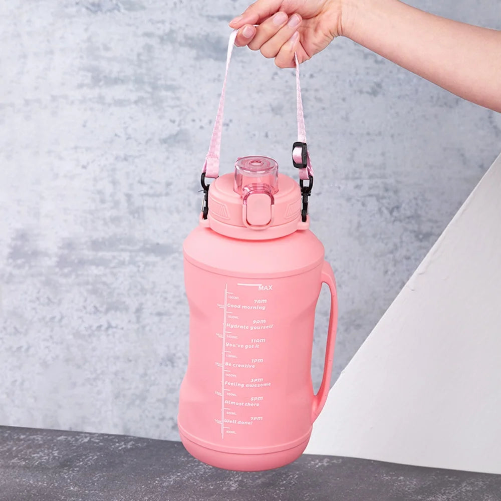 2L Portable Silicone Water Bottle | Leakproof & BPA-Free Sports Cup