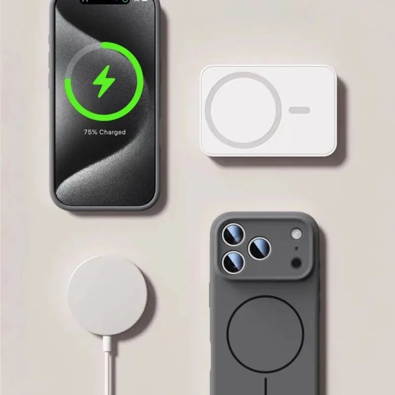Magnetic Liquid Silicone Phone Case | Soft & Durable Protection