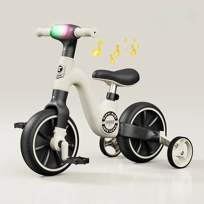 2-in-1 Children's Balance Bike with Music & Lighting | Fun Baby Walker