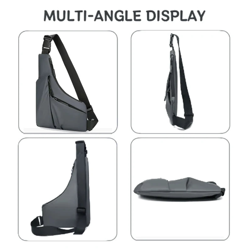 Men's Versatile Casual Chest Bag Multi-color Option Crossbody Shoulder Bag for Daily Commuting Outings
