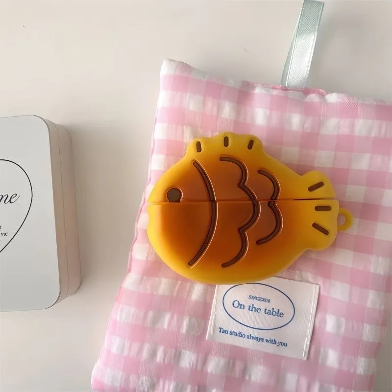 3D Toast Bread Cartoon AirPods Pro Case | Cute Silicone Cover