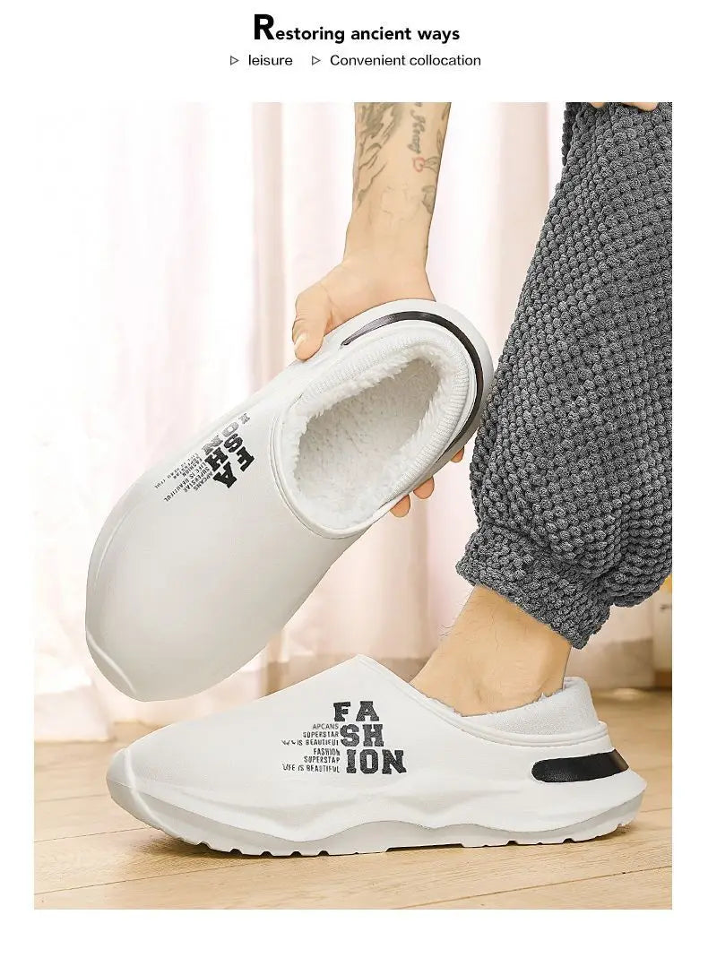 Men's EVA Waterproof Outdoor Slippers | Cozy Winter House Shoes