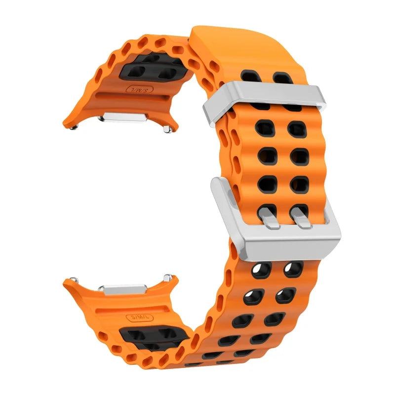 Silicone Sports Strap for Galaxy Watch | Breathable Marine Band