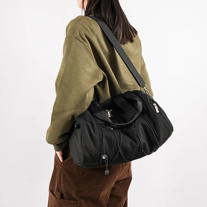 Large Women's Fitness Handbag | Versatile Gym Tote with Shoe Pocket