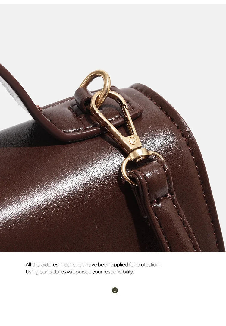 Stylish Women's Small PU Leather Crossbody Backpack | Perfect for School