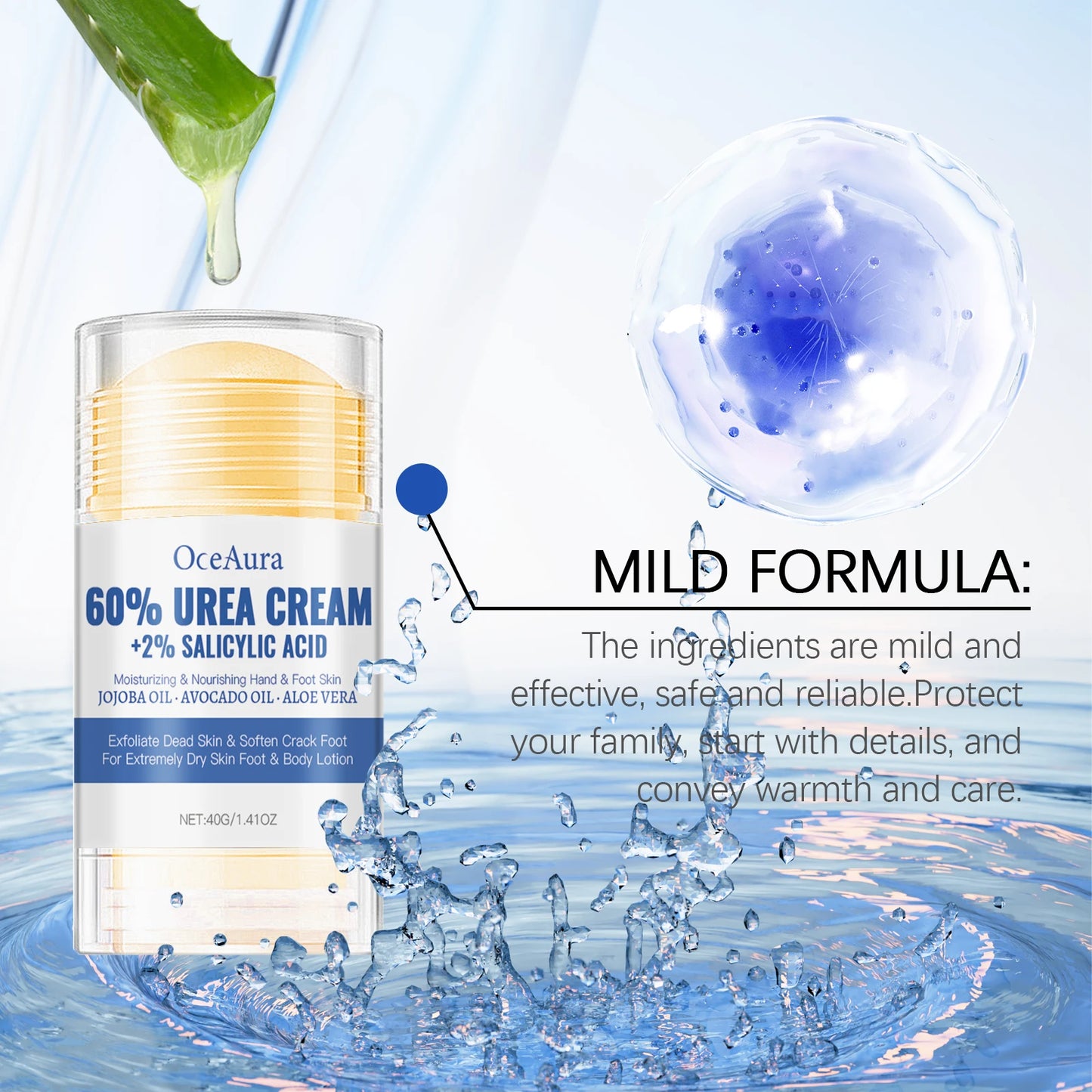 60% Urea Feet Cream for Extreme Dry Skin Relief and Nourishment