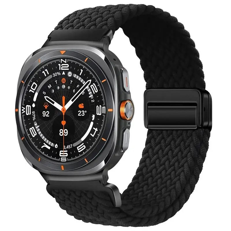 Nylon Braided Loop Strap | Magnetic Sport Bracelet for Watches