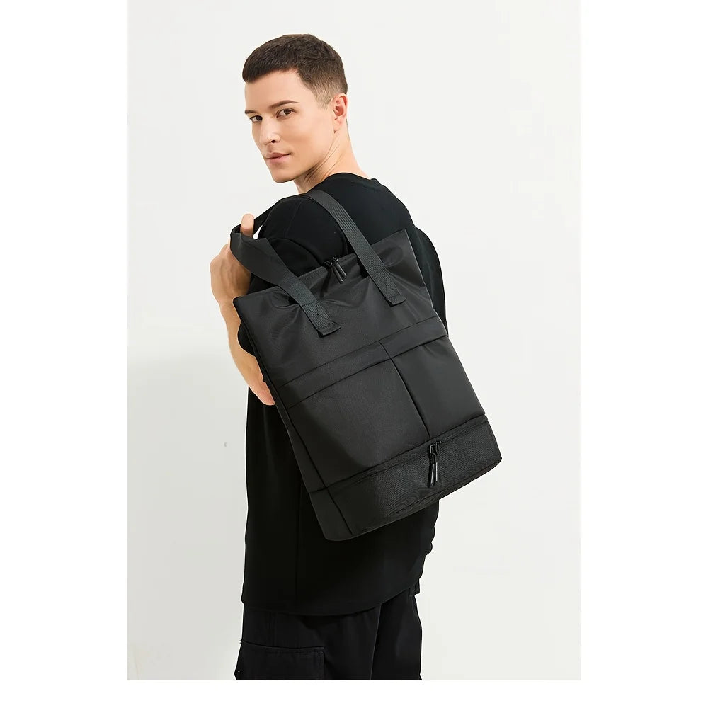 Large Capacity Men's Tote Bag | Versatile Casual Backpack Handbag