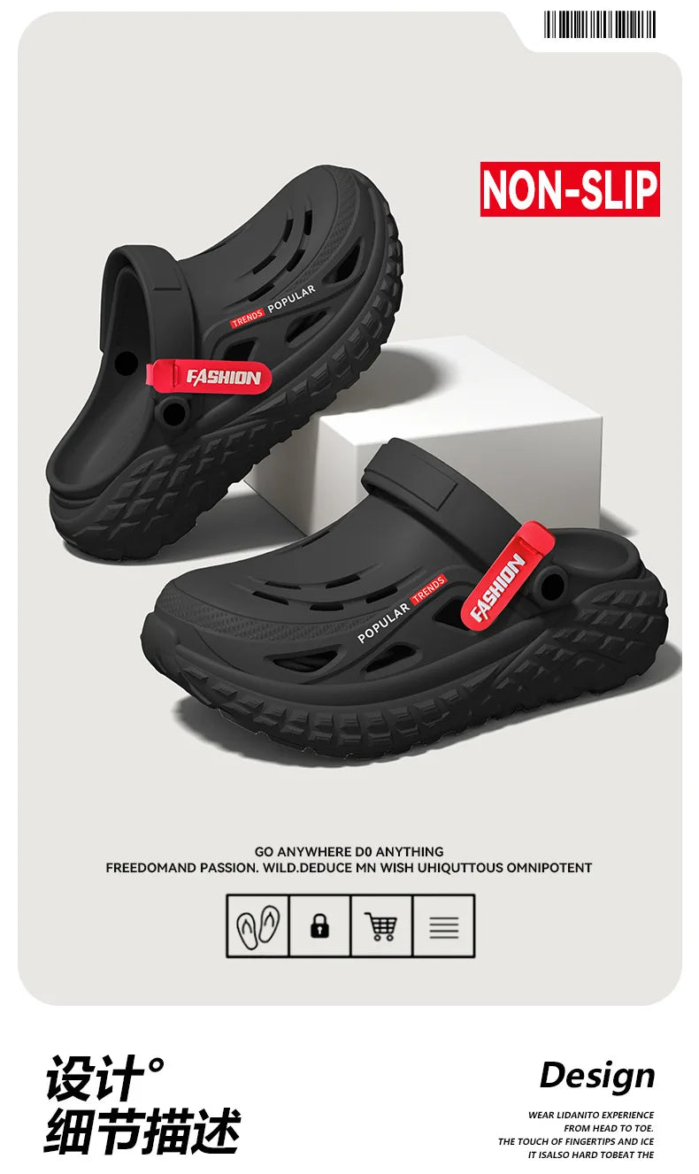 Men's Non-Slip Arch Support Slippers | Comfortable Summer Footwear