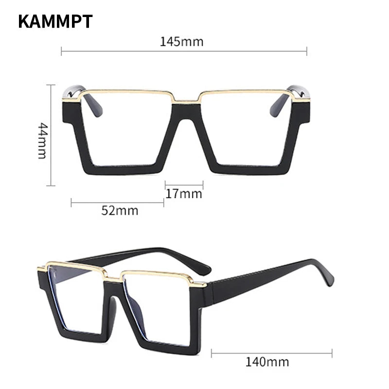 Chic Oversized Blue Light Blocking Glasses | Fashionable Protection