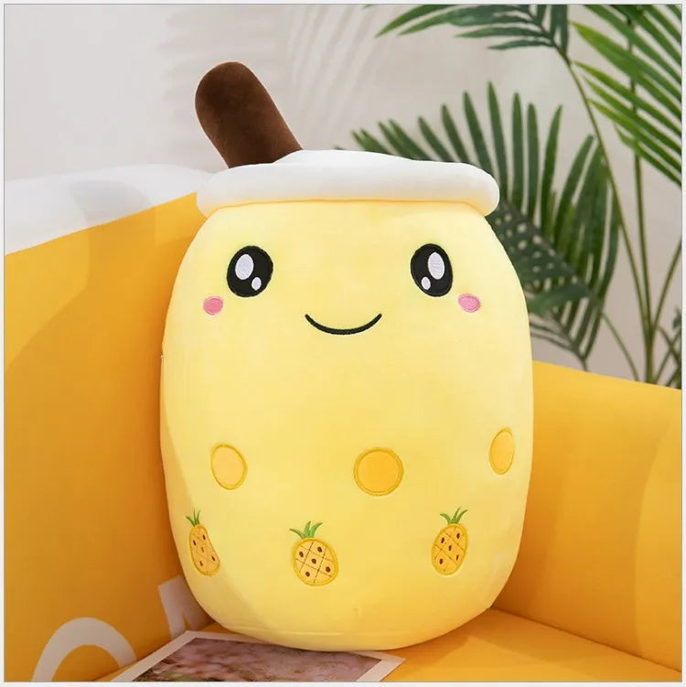 Large Milk Tea Plush Pillow | Adorable Stuffed Boba Toy for Kids