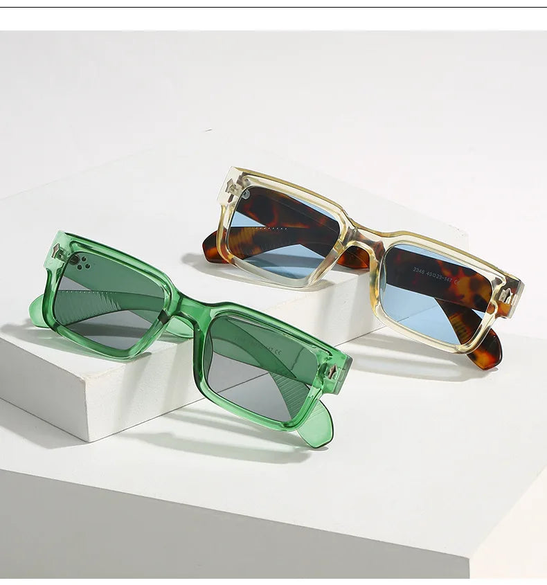 Stylish Rivet Sunglasses | Retro UV400 Eyewear for Everyone