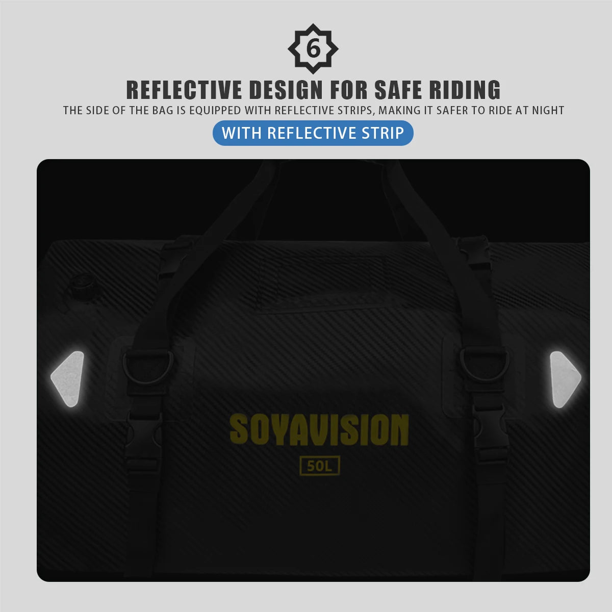 Waterproof Motorcycle Rear Seat Bag | Versatile Travel Duffel Bag