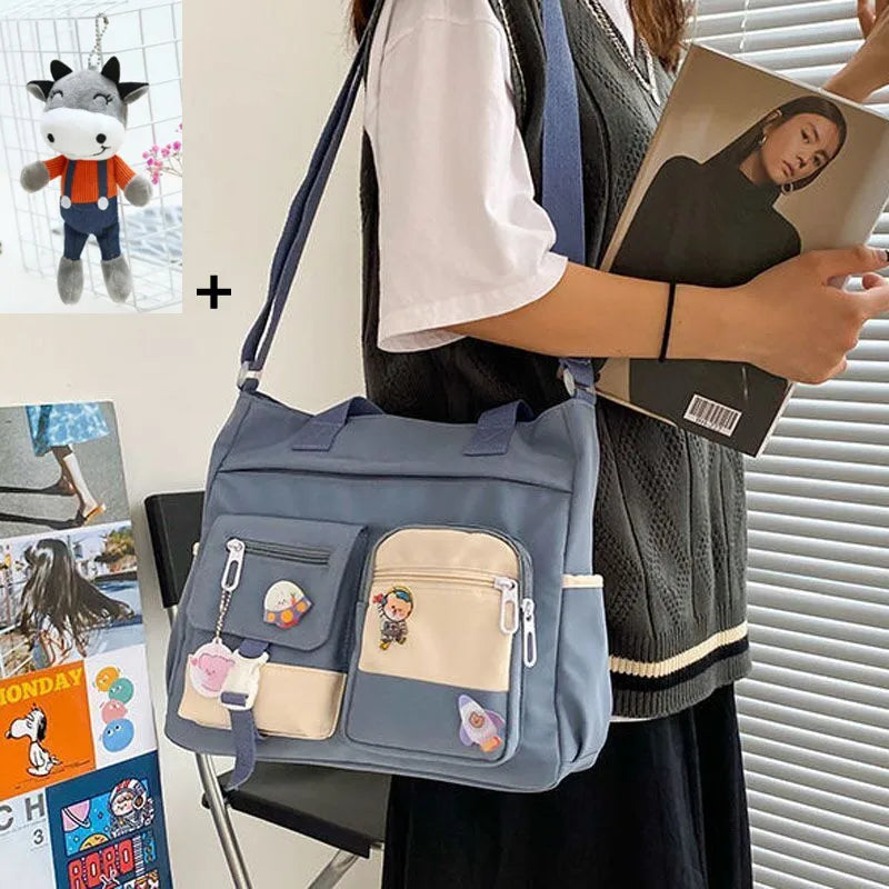 Versatile Nylon Waterproof Women's Shoulder Bag | Stylish Crossbody Satchel